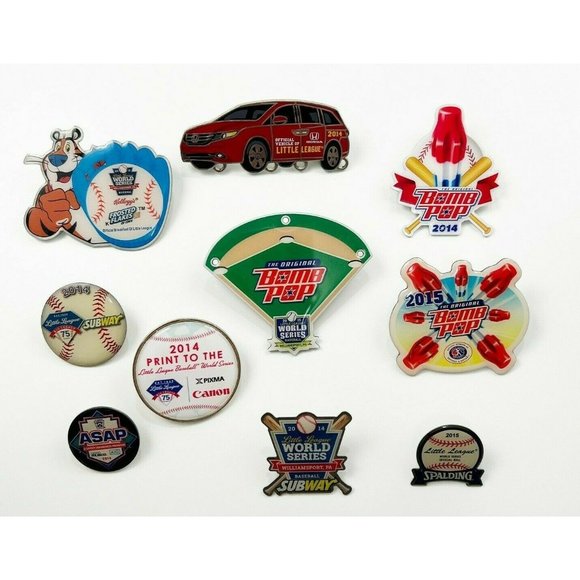 Little League World Series 2014 2015 Honda Bomb Pop Canon Subway Sponsor Pins - Picture 1 of 4